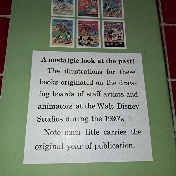 Lot (2) Vtg Mickey Mouse Walt Disney Silly Symphony/Donald Books To Color 1930's - Picture 14 of 16